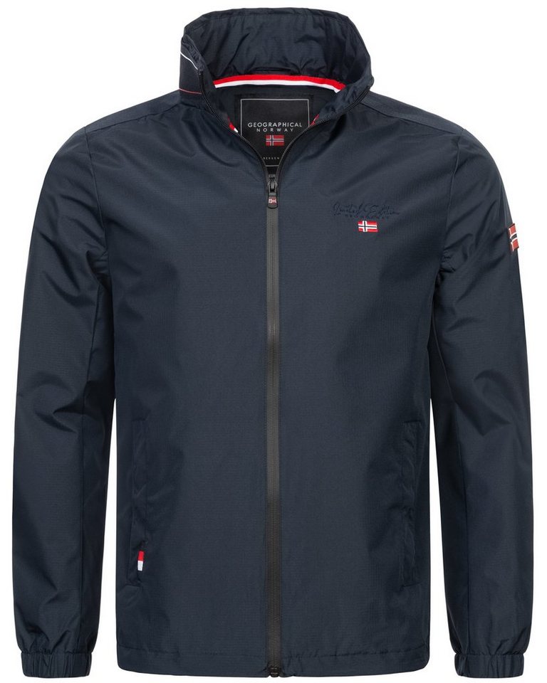 Geographical Norway Steppjacke Herren Übergangsjacke Frühlingsjacke Windbreaker Blouson Stehkragen von Geographical Norway