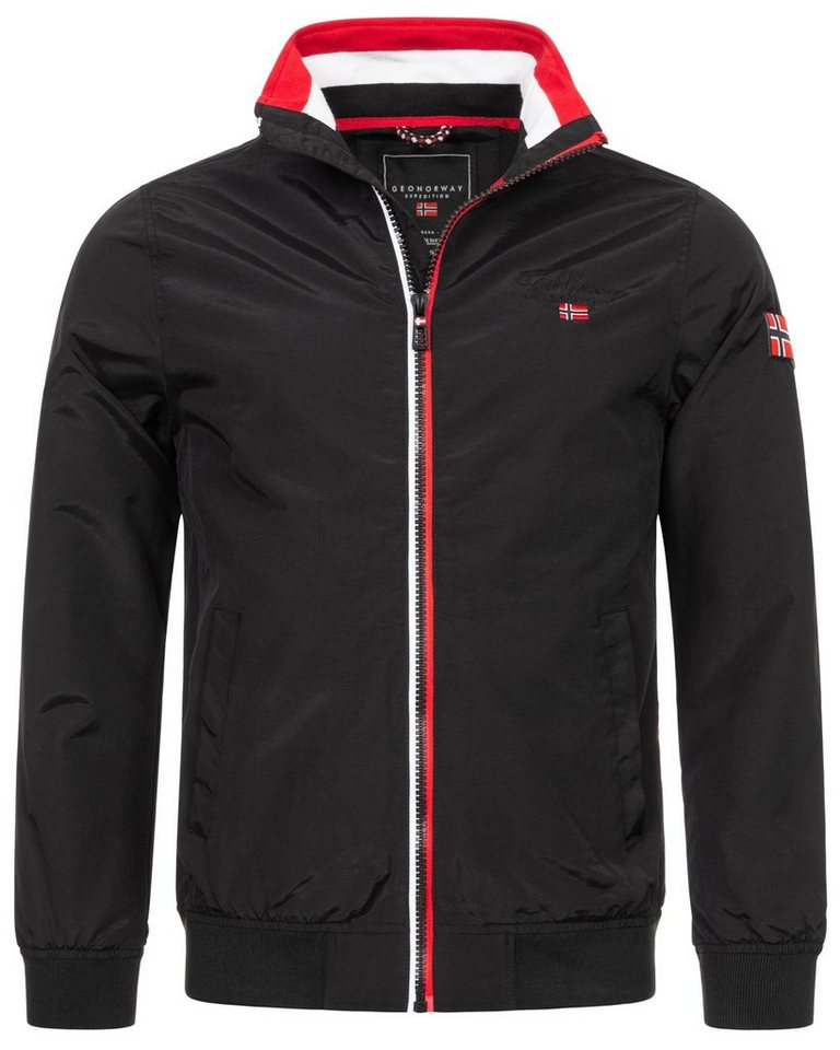 Geographical Norway Steppjacke Herren Übergangsjacke Frühlingsjacke Windbreaker Blouson Stehkragen von Geographical Norway