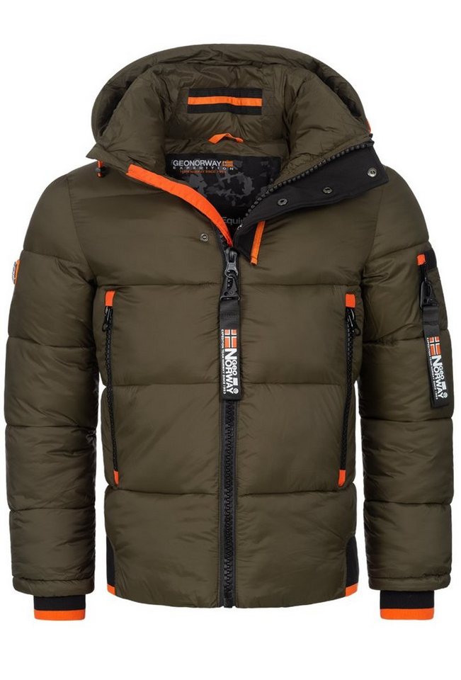 Geographical Norway Steppjacke Herren Winter Jacke warm gefüttert Parka Steppjacke Outdoor gesteppt von Geographical Norway