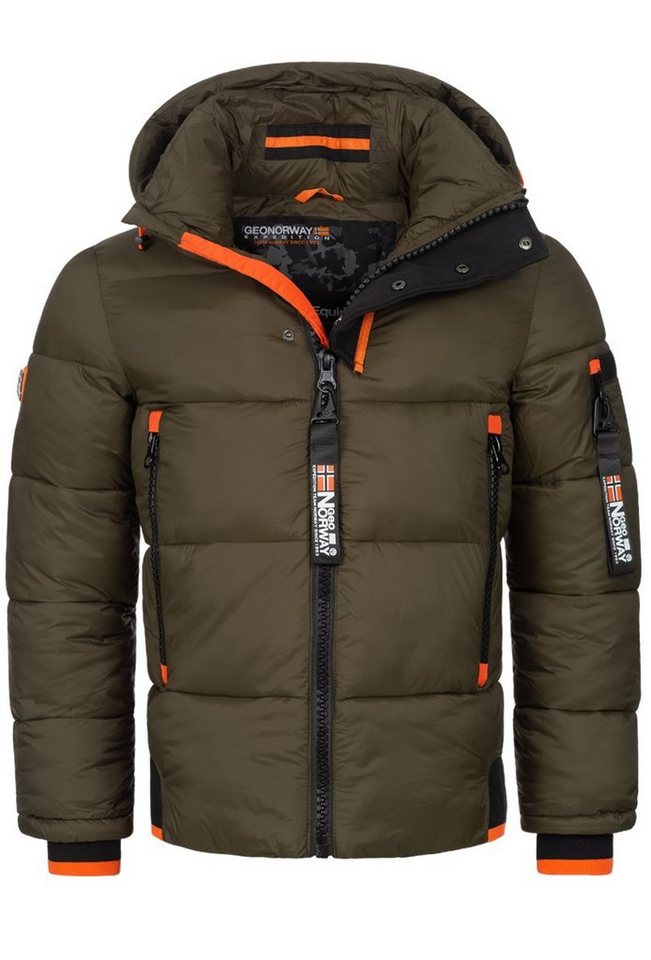 Geographical Norway Steppjacke Herren Winter Jacke warm gefüttert Parka Steppjacke Outdoor PUFFER von Geographical Norway