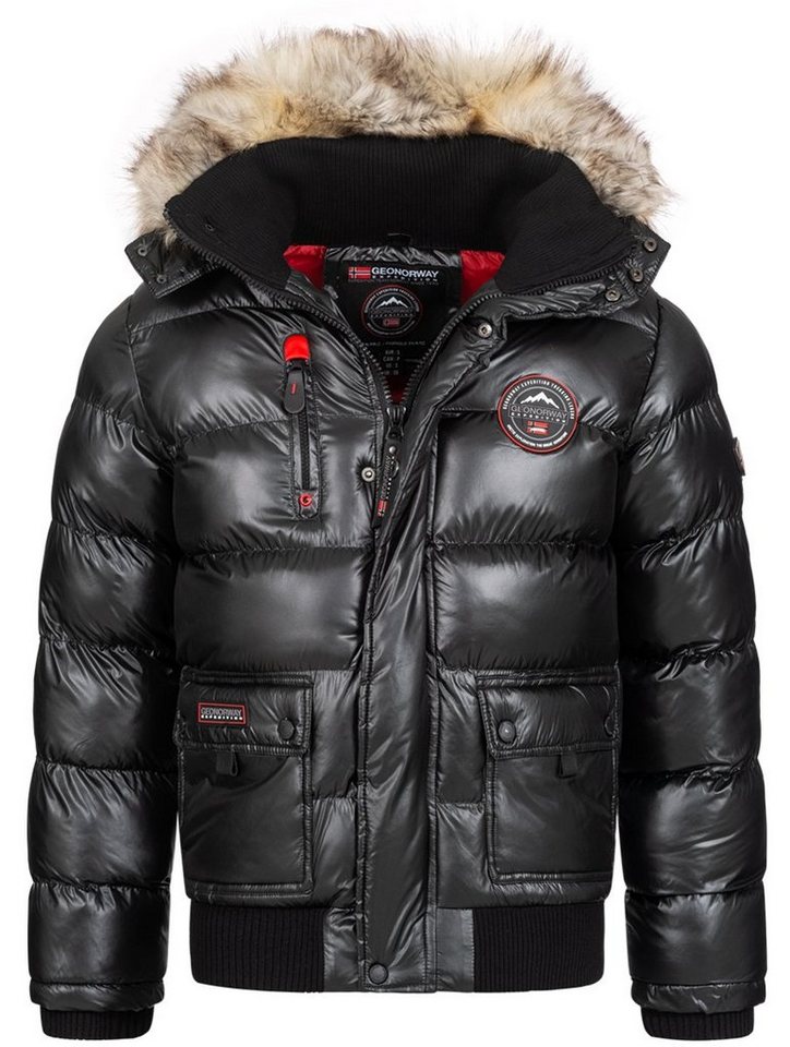 Geographical Norway Steppjacke Herren Winter Jacke Steppjacke Parka Bomberjacke warm Outdoor von Geographical Norway