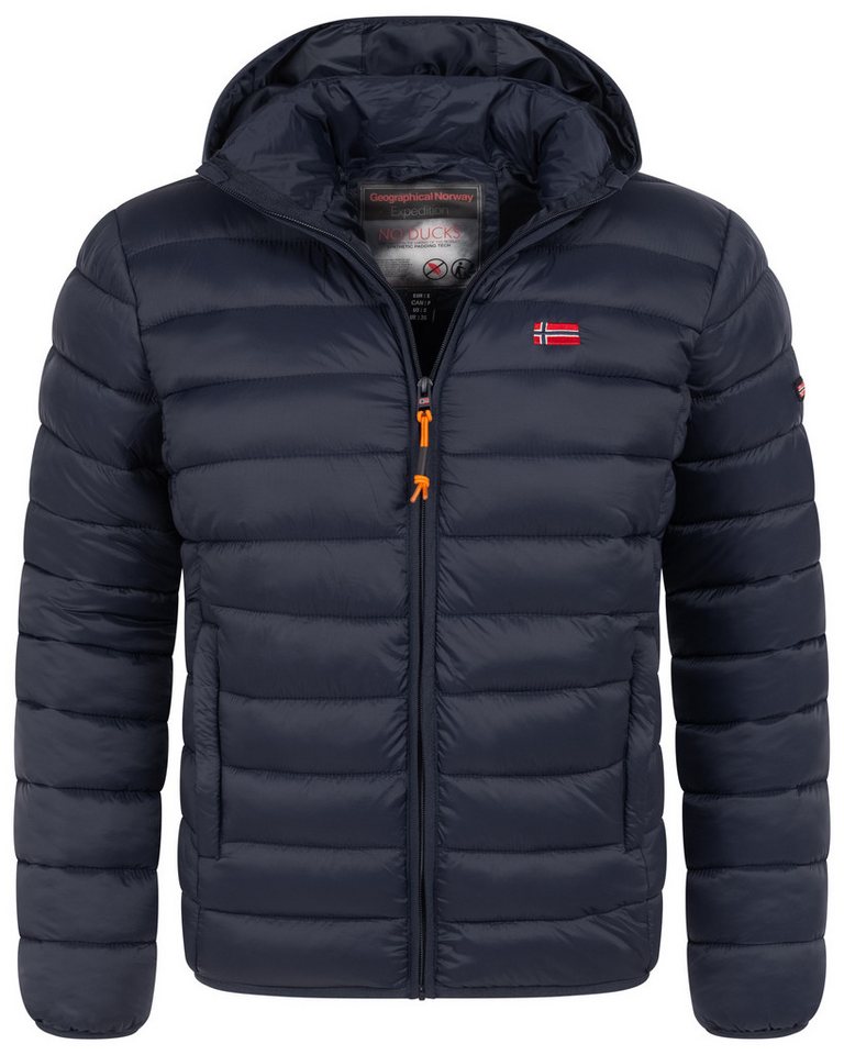 Geographical Norway Steppjacke Herren Herbst Winter Jacke warm gefüttert Steppjacke Outdoor Leicht von Geographical Norway