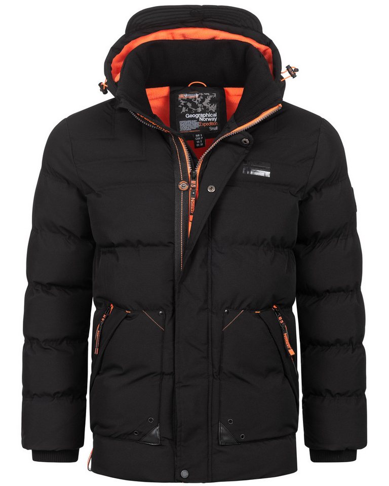 Geographical Norway Steppjacke Herren Winter Jacke warm gefüttert Parka Steppjacke Outdoor gesteppt von Geographical Norway