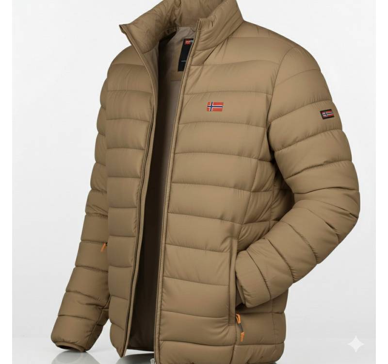 Geographical Norway Steppjacke Hochwertige Outdoorjacke AMIGOLOR (1-St) Steppjacke Ohne Kapuze Herbst Übergangs Jacke von Geographical Norway