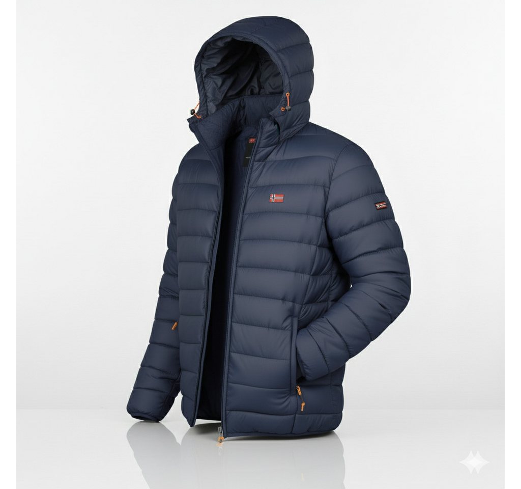 Geographical Norway Steppjacke Hochwertige Outdoorjacke AMIGOLOR (1-St) Steppjacke Ohne Kapuze Herbst Übergangs Jacke von Geographical Norway