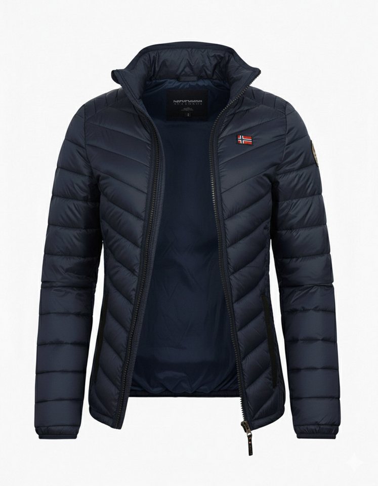 Geographical Norway Steppjacke Hochwertige Outdoorjacke CARLITI (1-St) Steppjacke Mit Kapuze Herbst Übergangs Jacke von Geographical Norway