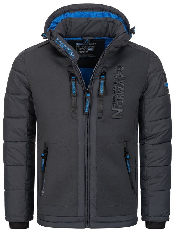 Geographical Norway Steppjacke Winter Jacke Parka Steppjacke Kapuzenjacke Outdoorjacke Warm gesteppt von Geographical Norway