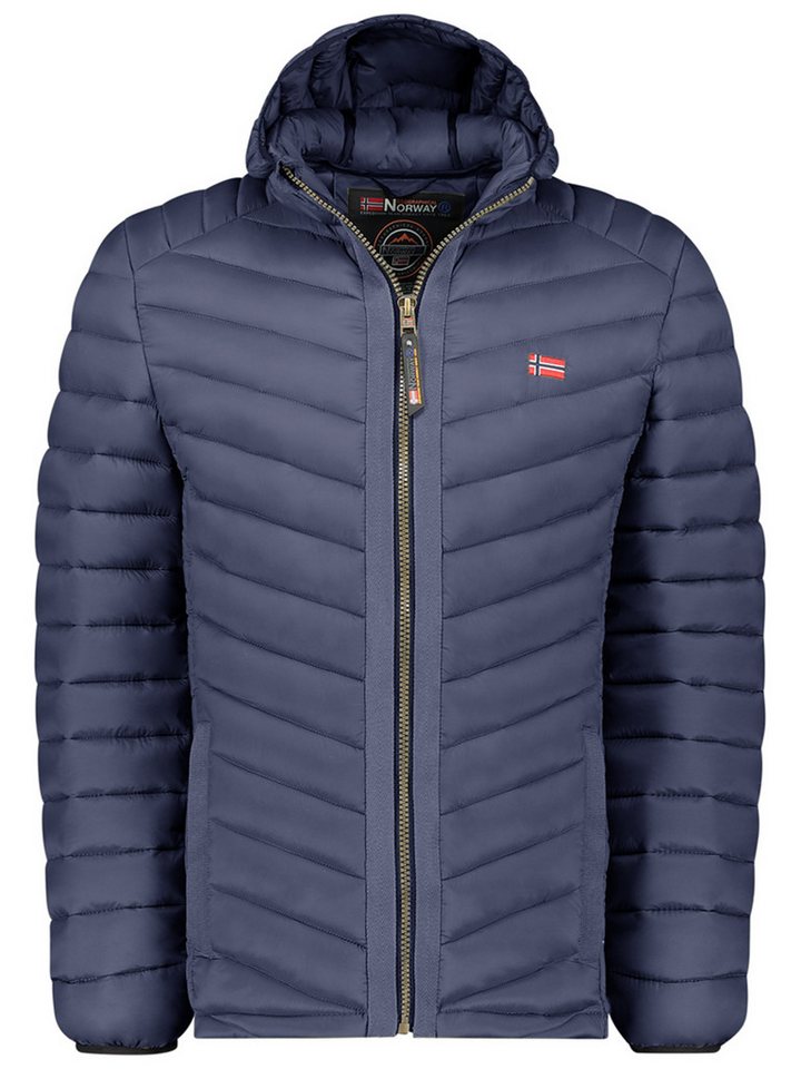 Geographical Norway Steppjacke Herren Steppjacke Übergangsjacke mit Kapuze von Geographical Norway