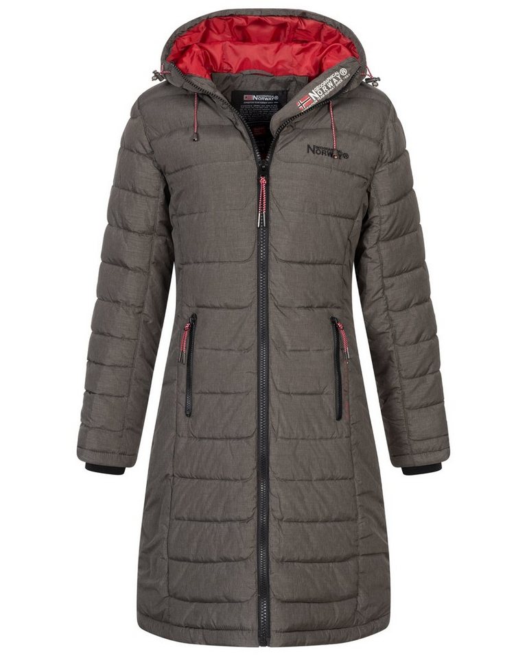 Geographical Norway Steppmantel Damen Winter Jacke Stepp Mantel Lange Steppjacke Wintermantel parka von Geographical Norway