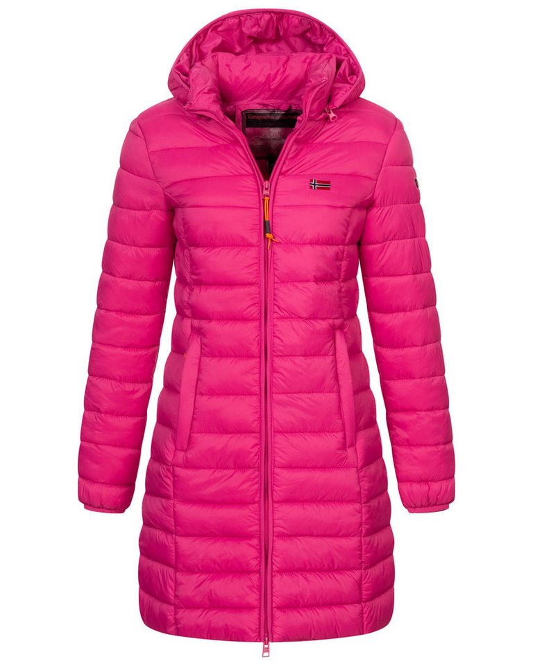 Geographical Norway Steppmantel Winter Jacke Steppjacke Parka Lange Kapuzenjacke Steppmantel Outdoor von Geographical Norway