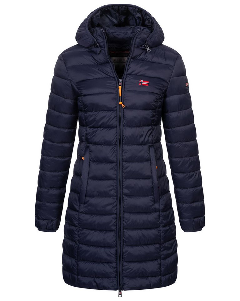 Geographical Norway Steppmantel Winter Jacke Steppjacke Parka Lange Kapuzenjacke Steppmantel Outdoor von Geographical Norway