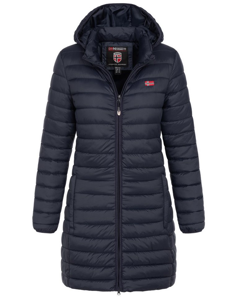 Geographical Norway Steppmantel Winter Jacke Steppjacke Parka Lange Kapuzenjacke Steppmantel Outdoor von Geographical Norway