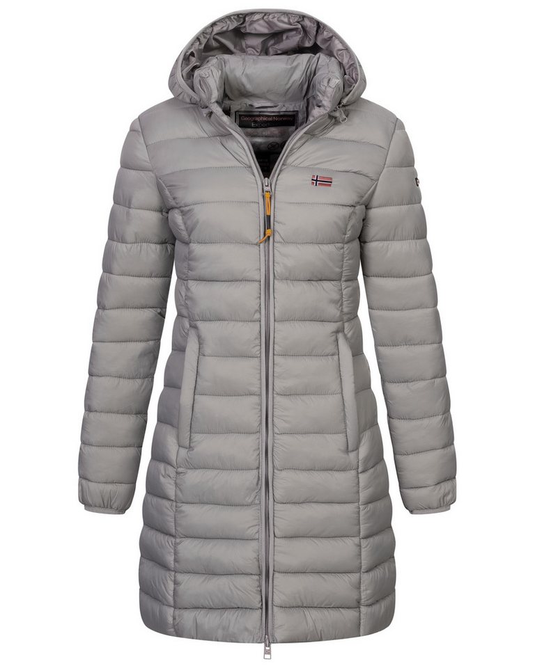 Geographical Norway Steppmantel Winter Jacke Steppjacke Parka Lange Kapuzenjacke Steppmantel Outdoor von Geographical Norway