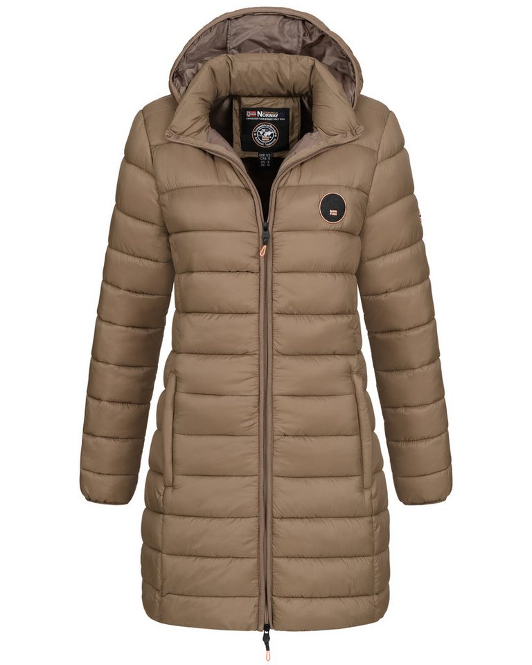 Geographical Norway Steppmantel Winterjacke Damen Steppjacke Parka Lange Steppmantel Wintermantel von Geographical Norway