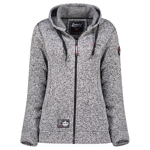 Geographical Norway Talerte Lady - Fleece Fine Frauen Warm Fermetur Zip - Jacke Herbst Winter Frühling Warm Frauen - Long Sleeve Pullover Pelz Weich Komfort Outdoor (Schwarz M) von Geographical Norway