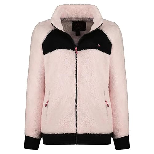 Geographical Norway Tandora Lady - Fleece Fine Frauen Warm Fermetur Zip - Jacke Herbst Winter Frühling Warm Frauen - Long Sleeve Pullover Pelz Weich Komfort Outdoor (Rosa XL) von Geographical Norway