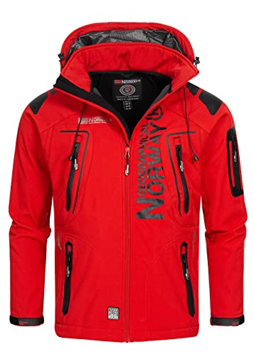 Geographical Norway TANGATA Herren Softshell Jacke Softshelljacke S-XXL, Größe:M;Farbe:Rot von Geographical Norway