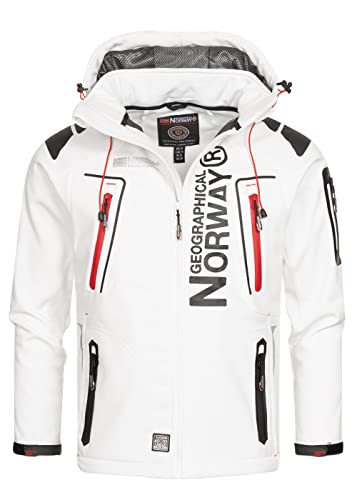 Geographical Norway Tangata Herren Softshell Funktions Outdoor (weiß, Medium) (weiß, X Large) von Geographical Norway