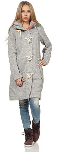 Geographical Norway Tantastique Lady - Fleece Fine Frauen Warm Fermetur Zip - Jacke Herbst Winter Frühling Warm Frauen - Long Sleeve Pullover Pelz Weich Komfort Outdoor (Hellgrau L) von Geographical Norway