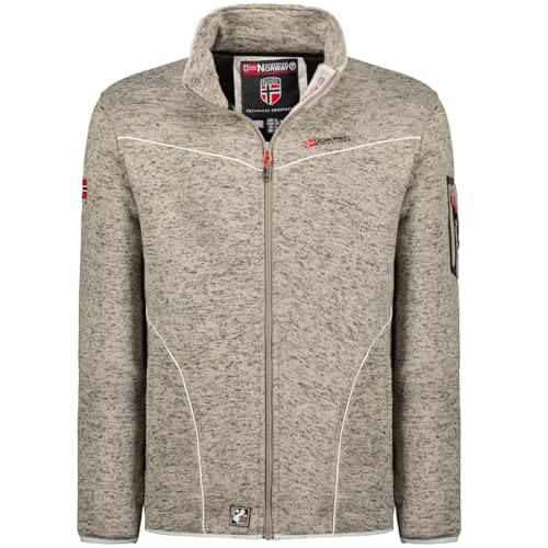 Geographical Norway Toumba Men - Windjacke Herren Outdoor - Jacke Wasserabweisend Langarm Herren - Regenmantel Geschenk Ideal Wandern Jahreszeit Frühling Sommer Herbst Winter (HELLGRAU XXL) von Geographical Norway