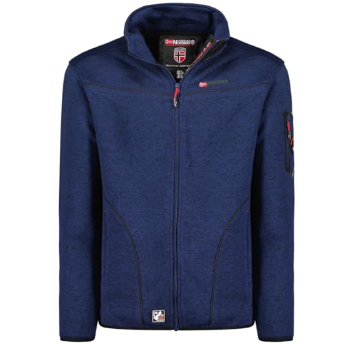Geographical Norway Toumba Men - Windjacke Herren Outdoor - Jacke Wasserabweisend Langarm Herren - Regenmantel Geschenk Ideal Wandern Jahreszeit Frühling Sommer Herbst Winter (MARINE BLAU L) von Geographical Norway
