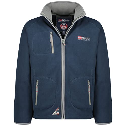 Geographical Norway Trekking Men Full Zip - Fleece Fine Mann Heiße Fermetur Zip - Jacke Herbst Winter Frühling Warm Männer - Langarm Pullover Pelz Weich Komfort Outdoor (Dunkelgraue Rüstung L) von Geographical Norway