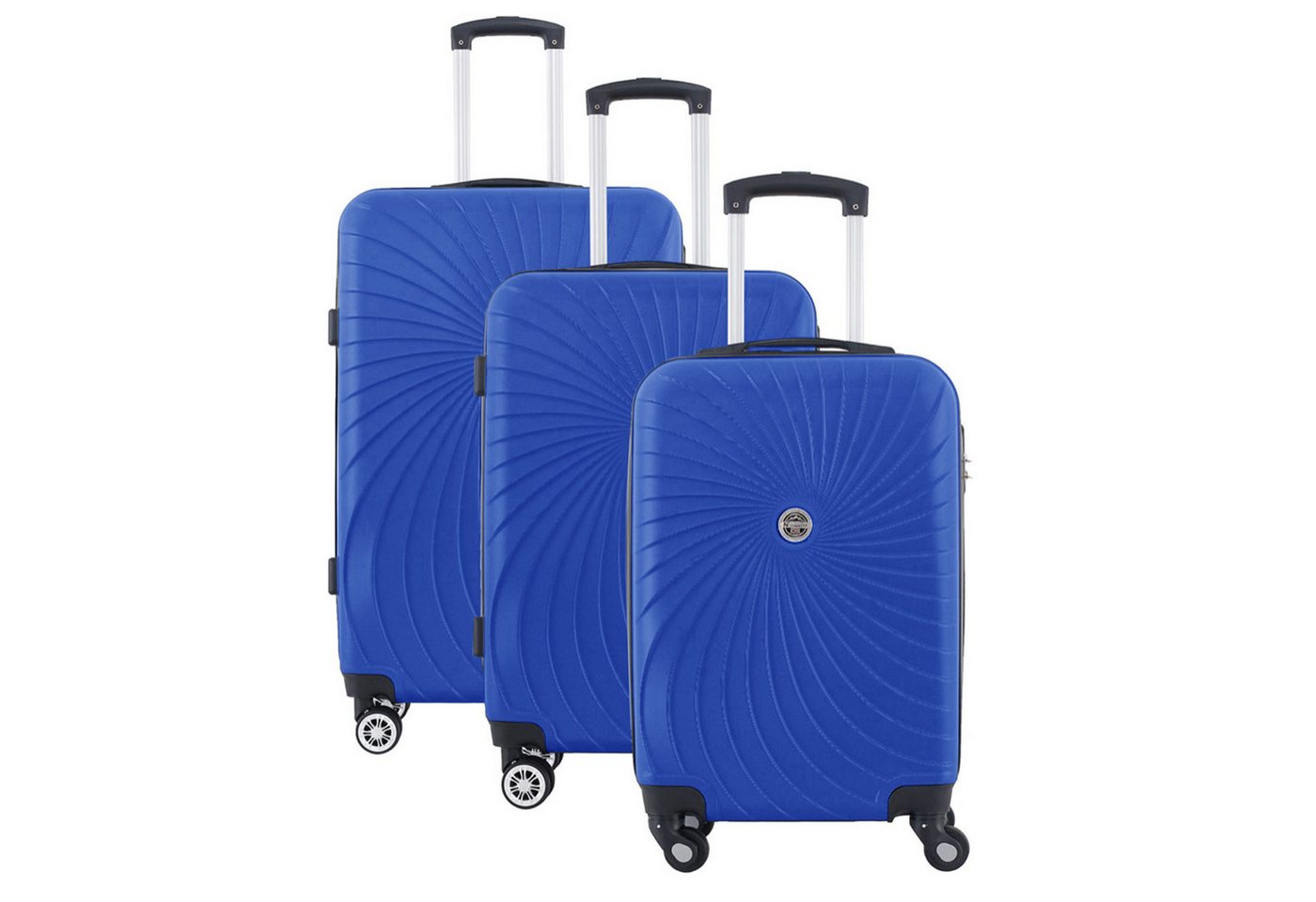 Geographical Norway Trolleyset, 4 Rollen, (3 Koffer, 3 tlg., 360° Rollen), 3er Trolley Set Hartschalenkoffer 4 Rollen Teleskopgriff 106 Liter von Geographical Norway