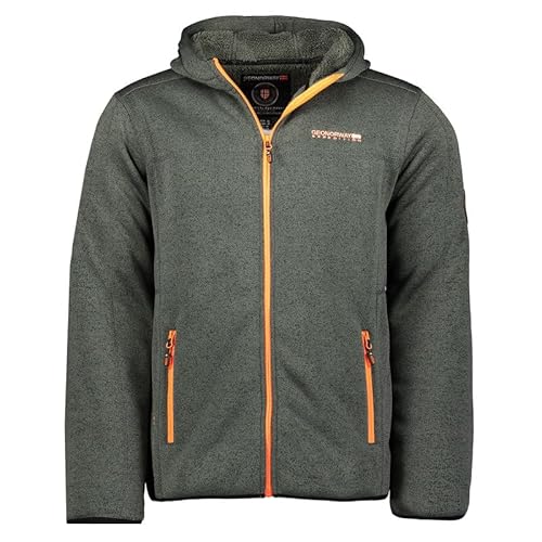 Geographical Norway Trombone Men - Fleece Halbdick Mann Warm Fermetur Zip - Jacke Herbst Winter Frühling Warm Männer - Langarm Pullover Weich Komfort Outdoor (Dunkelgrau L) von Geographical Norway