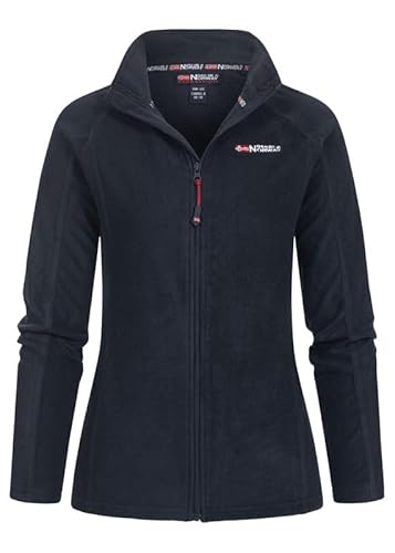 Geographical Norway Tug FZ Lady - Fleecejacke Damen Frauen Warm Schließen Zip - Jacke Fleece Herbst Winter Frühling Warm Frauen - Long Sleeve Pullover Weich Komfort Outdoor (Marineblau M) von Geographical Norway