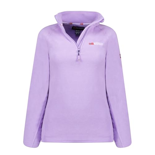 Geographical Norway Tug Lady Hz - Windjacke Damen Outdoor - Jacke Wasserabweisend Langarm Damen - Regenmantel Geschenk Ideal Wandern Jahreszeit Frühling Sommer Herbst Winter (Lila L) von Geographical Norway