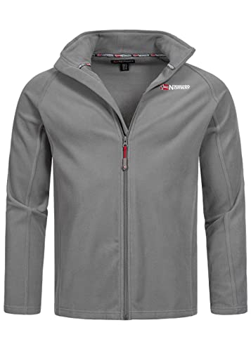 Geographical Norway Tug Men Full Zip - Fleecejacke Herren Mann Heiße Fermetur Zip - StrickJacke Herbst Winter Frühling Warm Männer - Langarm Pullover Pelz Weich Komfort Outdoor (Dunkelgrau L) von Geographical Norway