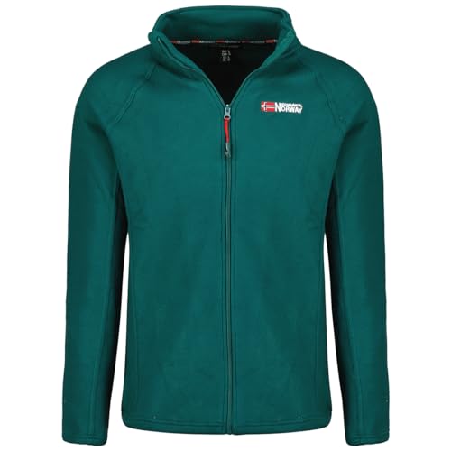 Geographical Norway Tug Men Fz - Windjacke Herren Outdoor - Jacke Wasserabweisend Langarm Herren - Regenmantel Geschenk Ideal Wandern Jahreszeit Frühling Sommer Herbst Winter (Dunkelgrün XL) von Geographical Norway