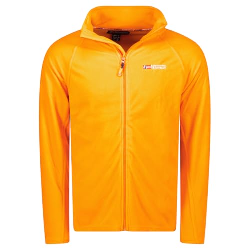 Geographical Norway Tug Men Fz - Windjacke Herren Outdoor - Jacke Wasserabweisend Langarm Herren - Regenmantel Geschenk Ideal Wandern Jahreszeit Frühling Sommer Herbst Winter (ORANGE S) von Geographical Norway