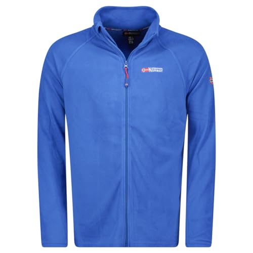 Geographical Norway Tug Men Fz - Windjacke Herren Outdoor - Jacke Wasserabweisend Langarm Herren - Regenmantel Geschenk Ideal Wandern Jahreszeit Frühling Sommer Herbst Winter (Royal Blau XL) von Geographical Norway