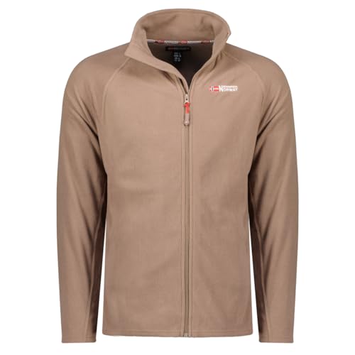 Geographical Norway Tug Men Fz - Windjacke Herren Outdoor - Jacke Wasserabweisend Langarm Herren - Regenmantel Geschenk Ideal Wandern Jahreszeit Frühling Sommer Herbst Winter (TAUPE L) von Geographical Norway