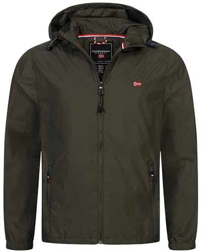 Geographical Norway Übergangsjacke Frühlings Jacke Windbreaker Regenjacke Outdoor Herbst, Farbe:KAKI, Größe:L von Geographical Norway