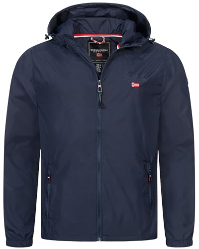 Geographical Norway Übergangsjacke Frühlings Jacke Windbreaker Regenjacke Outdoor Herbst, Farbe:Navy, Größe:XXL von Geographical Norway