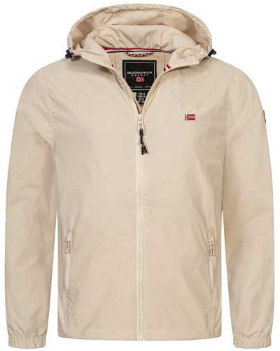 Geographical Norway Übergangsjacke Frühlings Jacke Windbreaker Regenjacke Outdoor Herbst, Farbe:Off White, Größe:XL von Geographical Norway