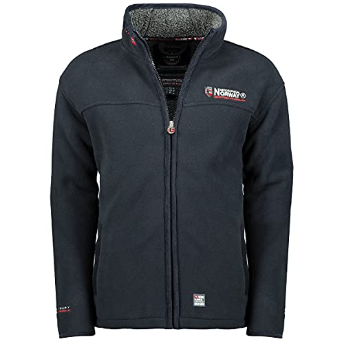 Geographical Norway Ubolt Herren Fleece Jacke Fleecejacke warm Teddyfell Futter Gr. S-XXL - brandiing (XL, Navy) von Geographical Norway
