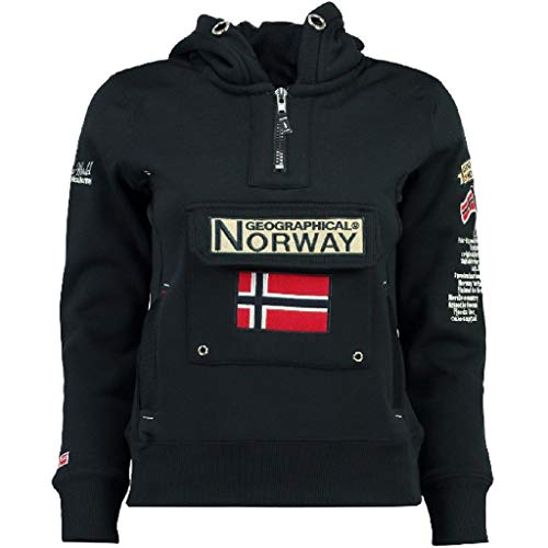 Geographical Norway Unisex-Kinder Gymclass Kapuzenpullover, Azul Marino, 12 años von Geographical Norway