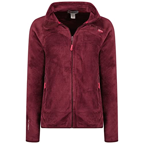 Geographical Norway Upaline Lady - Fleece Fine Frauen Warm Fermetur Zip - Jacke Herbst Winter Frühling Warm Frauen - Long Sleeve Pullover Pelz Weich Komfort Outdoor (Viola XL-Größe 4) von Geographical Norway