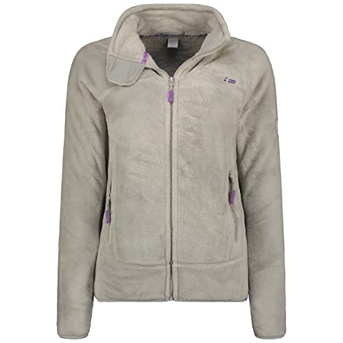 Geographical Norway Upaline Lady - Fleece Fine Frauen Warm Fermetur Zip - Jacke Herbst Winter Frühling Warm Frauen - Long Sleeve Pullover Pelz Weich Komfort Outdoor, L von Geographical Norway