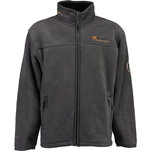 Geographical Norway Usine Herren Fleece Jacke Fleecejacke warm Teddyfell Futter Gr. S-XXL - brandiing, Farbe:Grey, Größe:L von Geographical Norway
