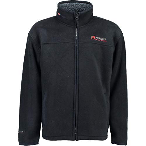 Geographical Norway Usine Herren Fleece Jacke Fleecejacke warm Teddyfell Futter Gr. S-XXL - brandiing, Farbe:Navy, Größe:L von Geographical Norway