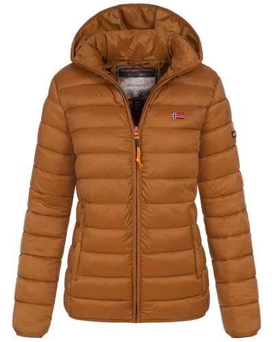 Geographical Norway Winter Jacke Steppjacke Parka Kapuzenjacke Outdoor Leicht und warm, Farbe:camel, Größe:XL (42) von Geographical Norway