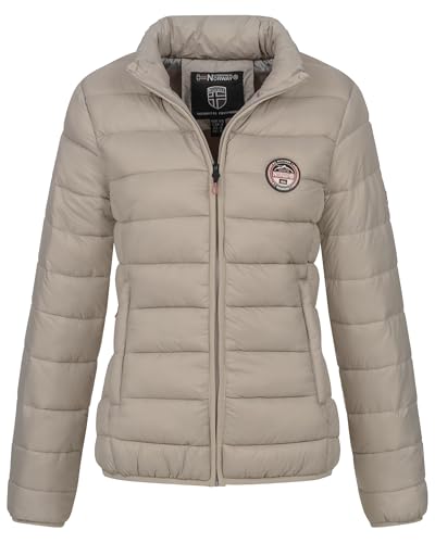 Geographical Norway Winter Jacke Steppjacke Parka Stehkragen Outdoor Leicht und warm, Farbe:Beige, Größe:XXL (44) von Geographical Norway