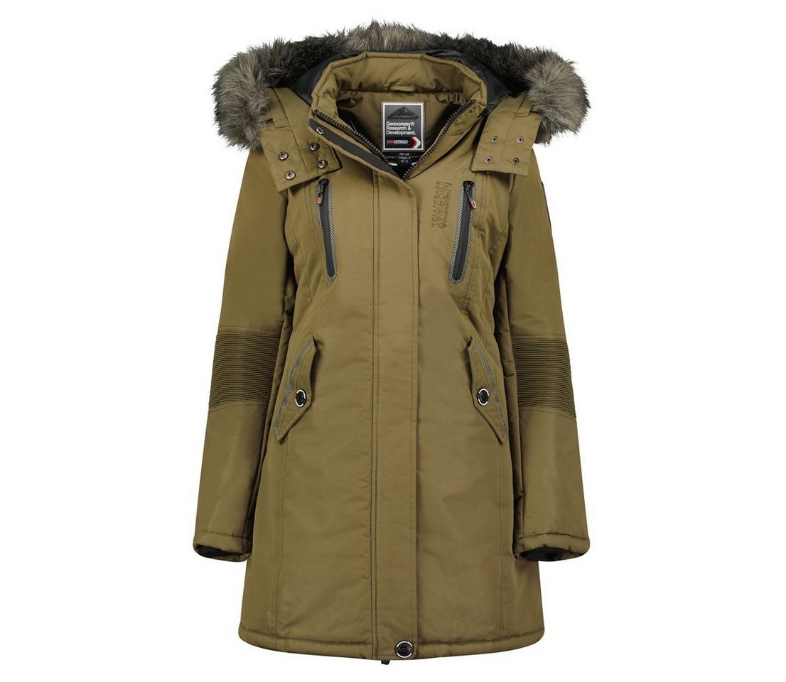 Geographical Norway Winterjacke Damen Coraly abnehmbare Kapuze, dicke und warme Jacke von Geographical Norway