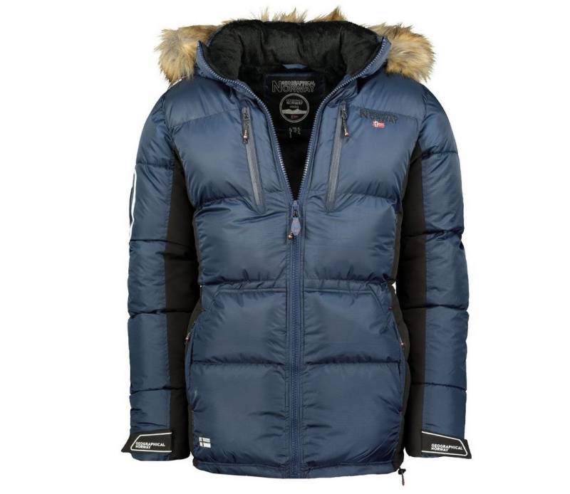Geographical Norway Winterjacke Herren Parka Outdoor Jacke sehr warm auch in Großen Größen erhältlich, mit abnehmbarer Kapuze von Geographical Norway