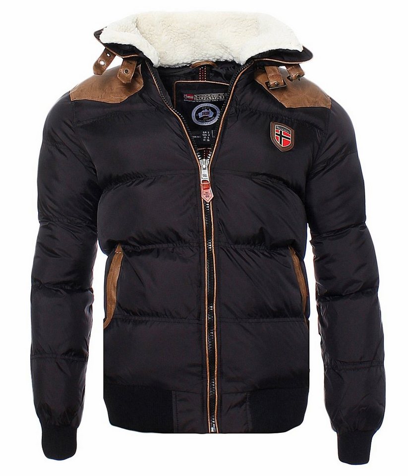 Geographical Norway Winterjacke Geographical Norway Designer Herren Winterjacke Abraham Jacke Schwarz von Geographical Norway