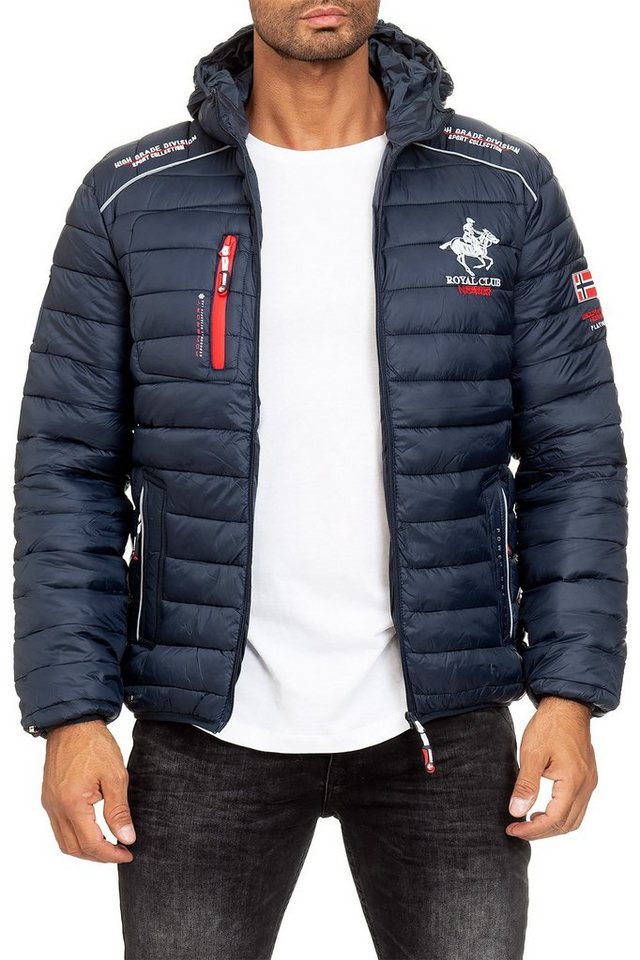 Geographical Norway Winterjacke Herren Steppjacke babrick (1-St) mit Kapuze und Logo von Geographical Norway